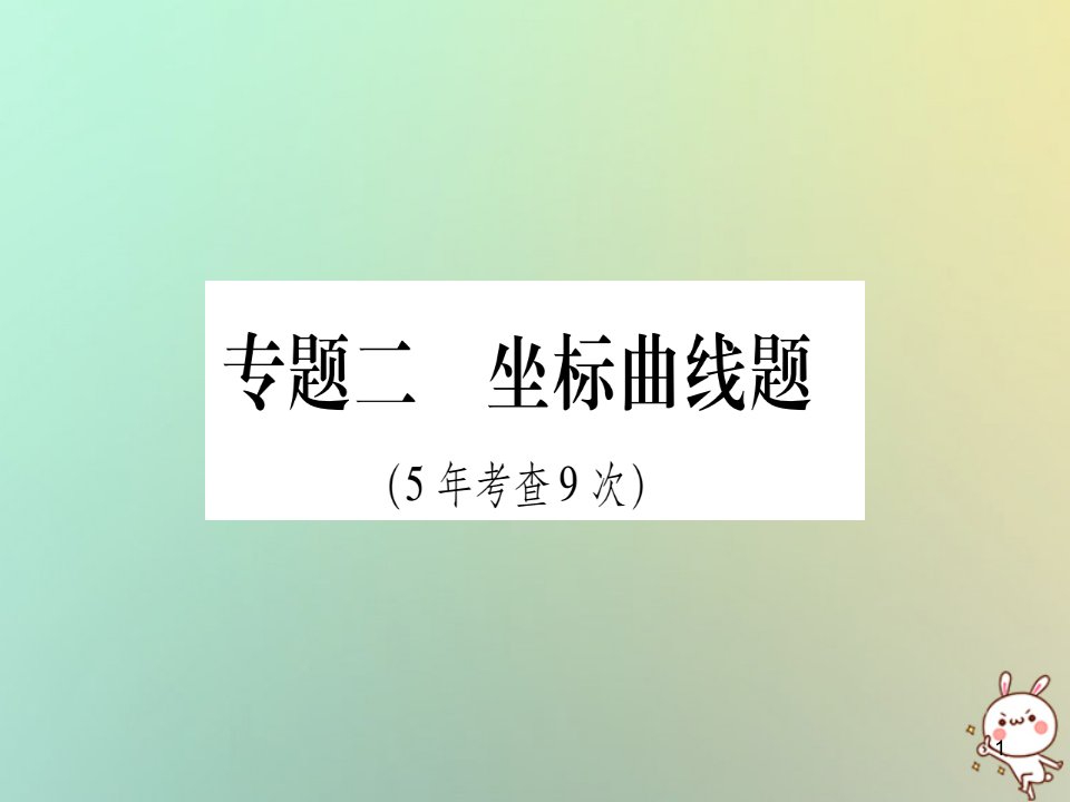 中考化学准点备考复习第二部分题型专题突破专题2坐标曲线题ppt课件新人教版