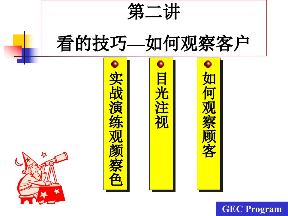 看的技巧-如何观察客户