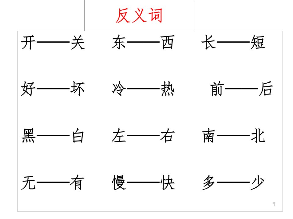 一年级语文上专题复习文档资料