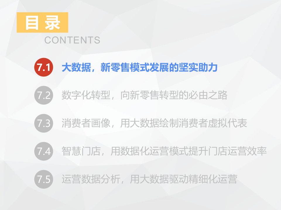 新零售运营管理7数据化运营创建零售与数据结合的新形式课件