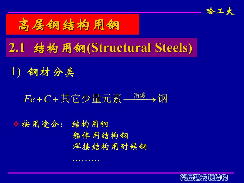 高层建筑钢结构-高层钢结构用钢