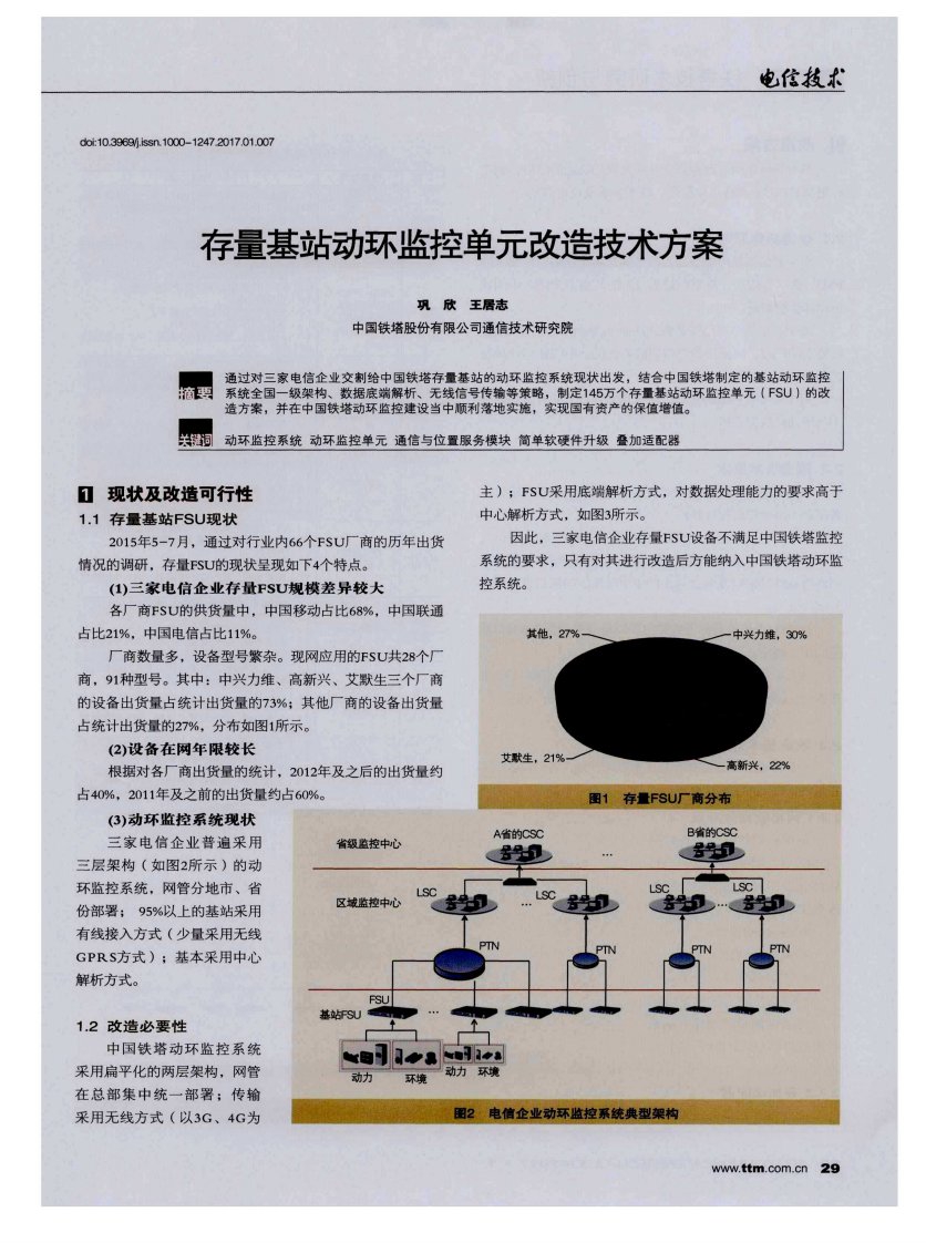 存量基站动环监控单元改造技术方案