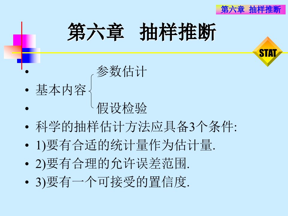 统计学第六章抽样推断