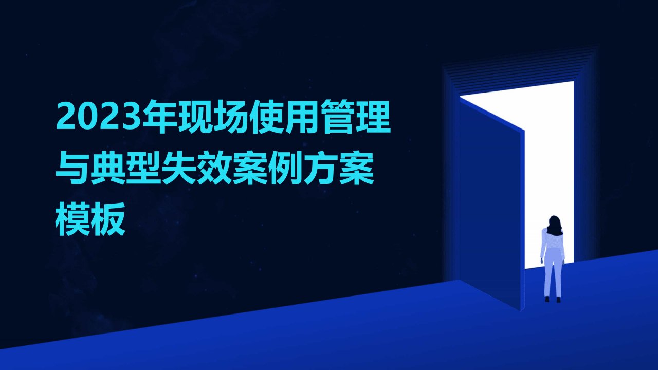 2023年现场使用管理与典型失效案例方案模板