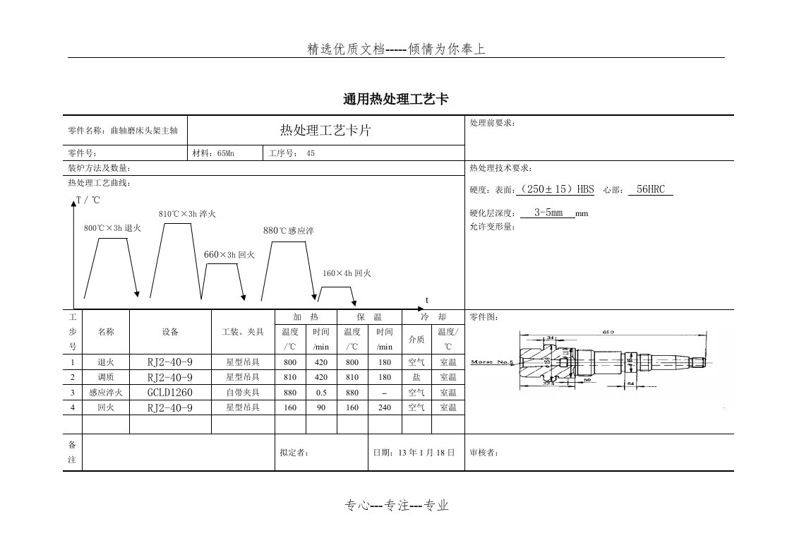 热处理工艺卡(共2页)