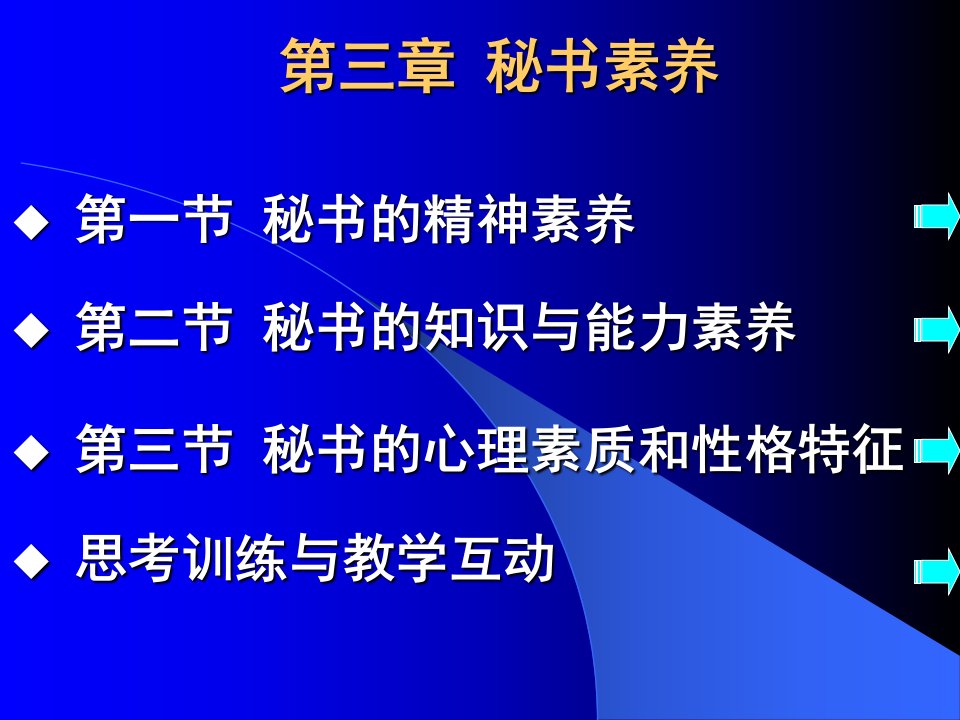 《秘书学概论》第3章秘书学素养