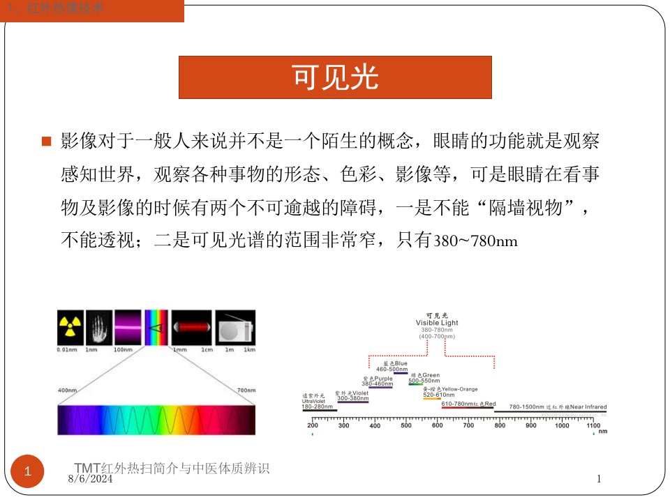 TMT红外热扫简介与中医体质辨识培训ppt课件