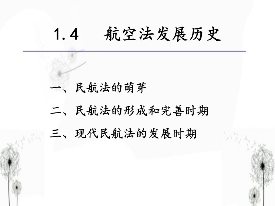 民航法的发展历史课件