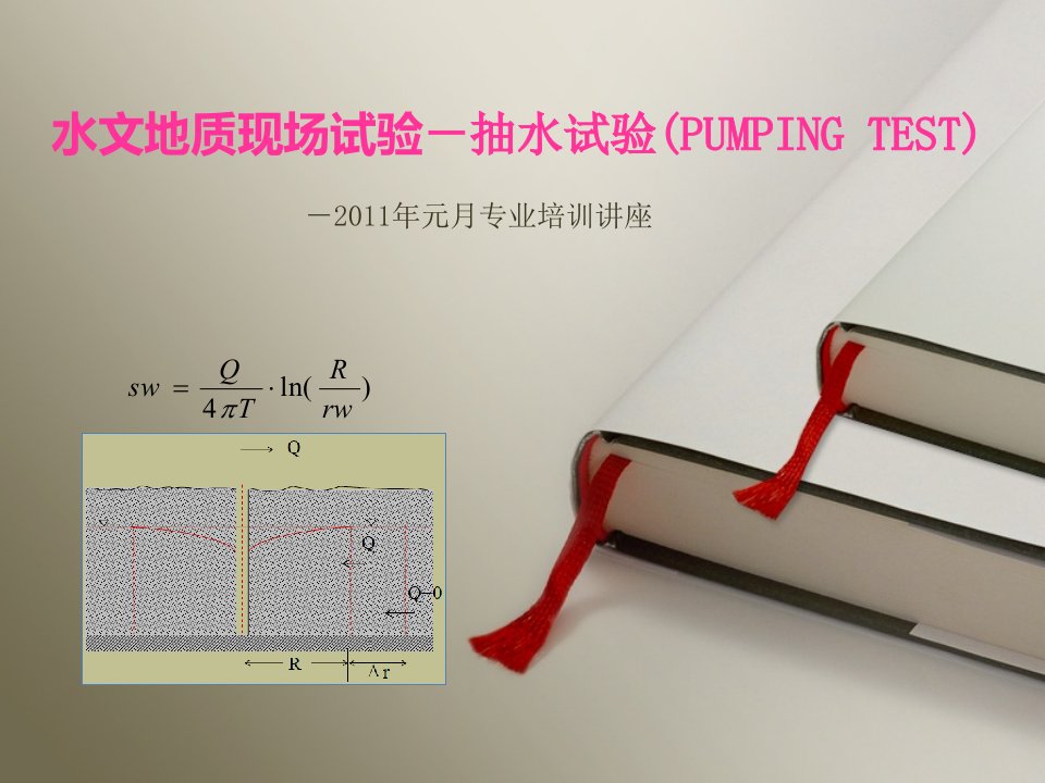 水文地质现场试验－抽水试验ppt课件