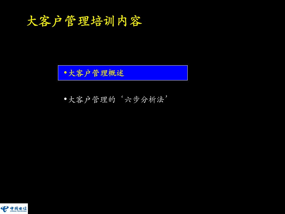 [精选]中国电信大客户培训资料