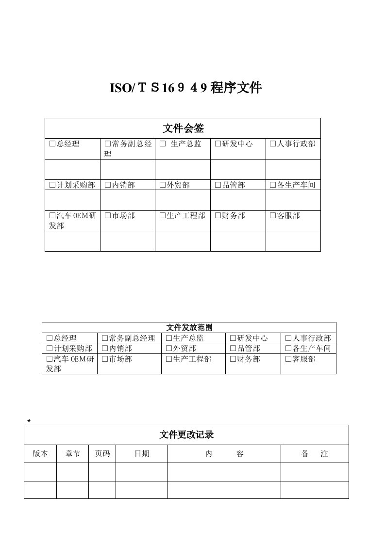 ISO-IATF16949程序文件-产品交付和服务控制程序