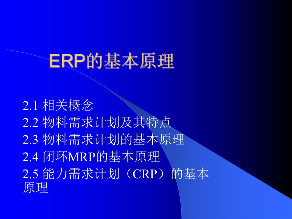 《ERP的基本原理》PPT课件