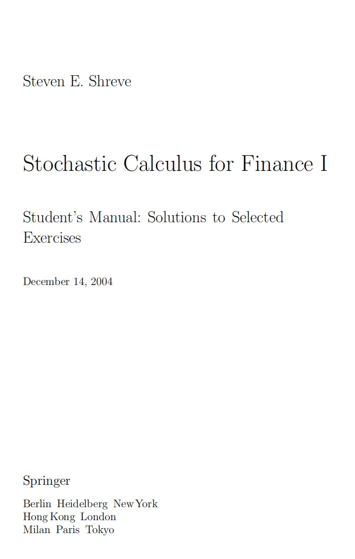 习题答案解析Stochastic