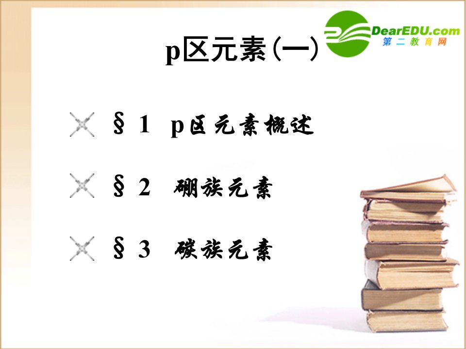 年浙江省高中化学夏令营：p区元素（一）课件苏教