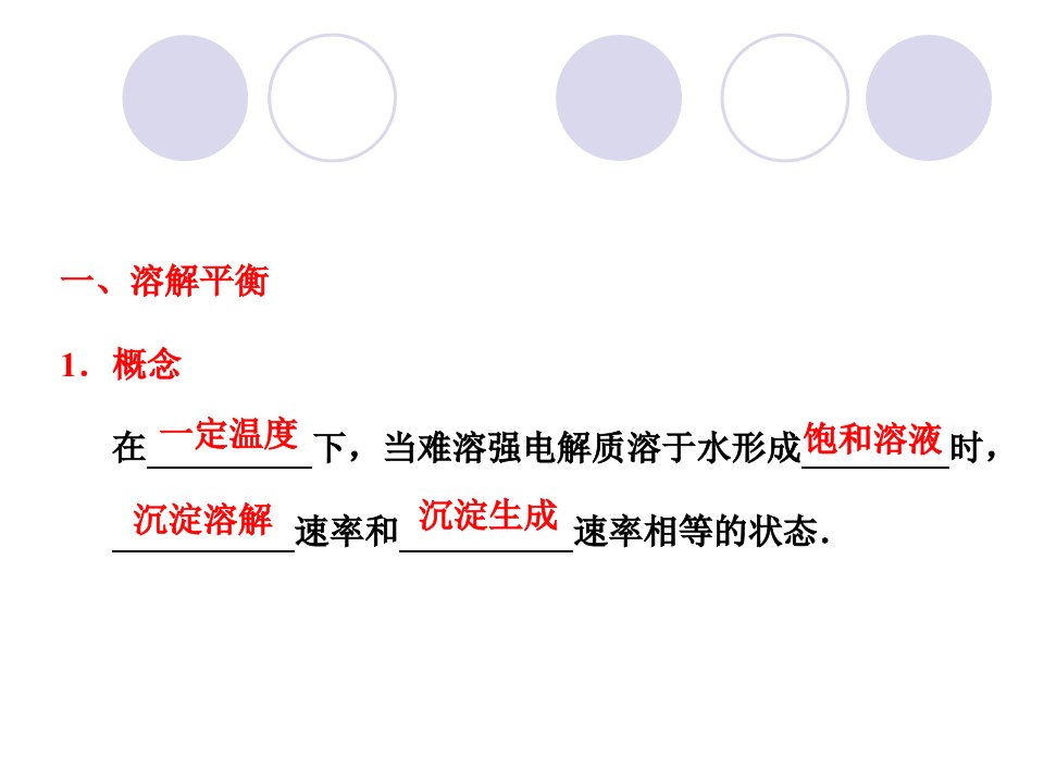 最新复习课件难溶电解质的溶解平衡公开ppt课件