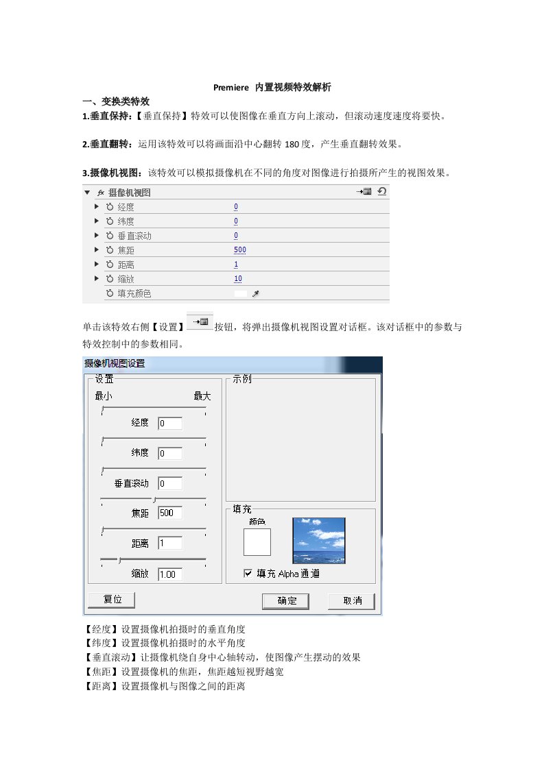 Premiere全部内置视频特效解析