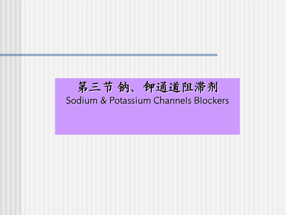 钠离子钾离子通道阻滞剂