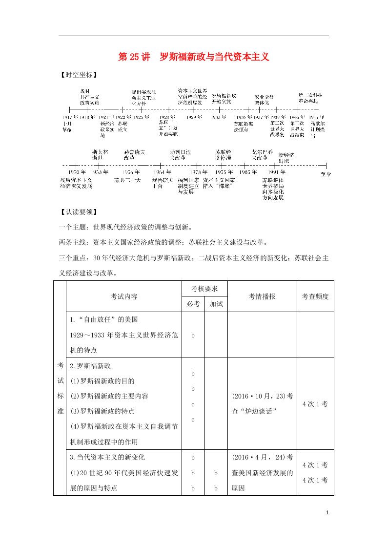 高考历史大一轮复习