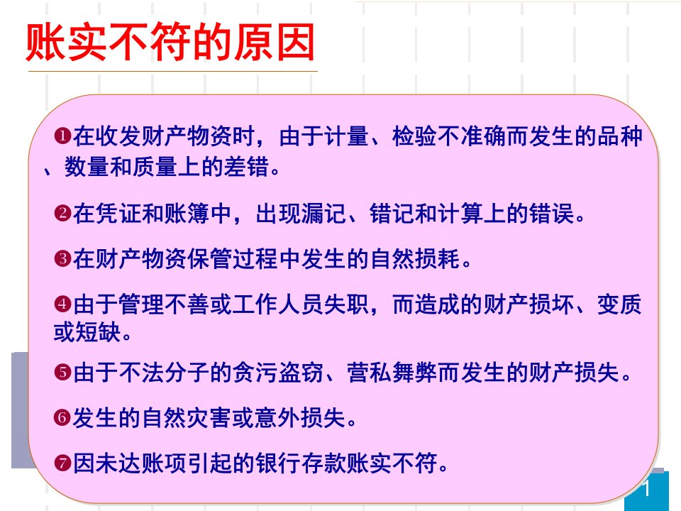 会计从业资格ppt课件第9章财产清查概要