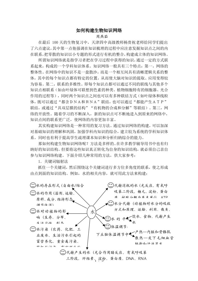 生物知识网络的构建