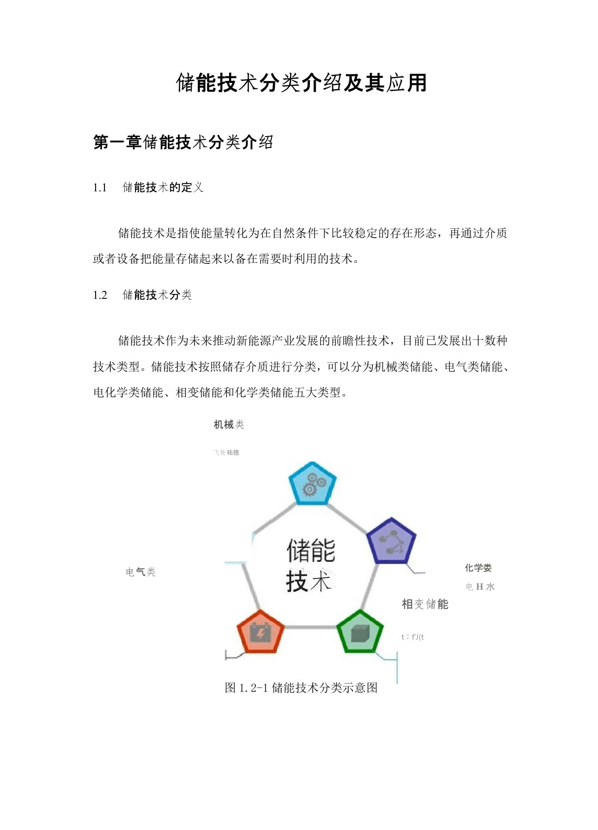 储能技术分类介绍及其应用