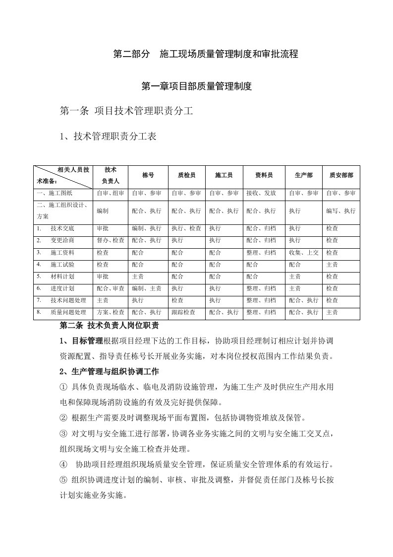 施工现场管理制度和审批流程