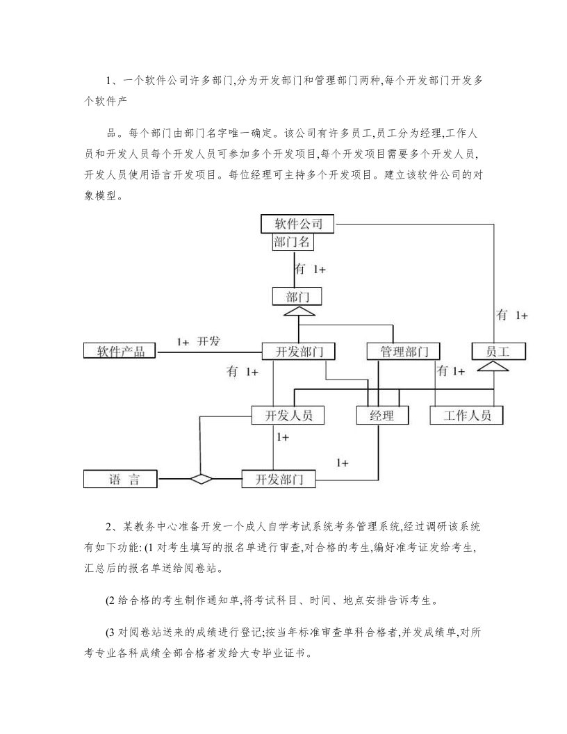 软件工程思考题答案