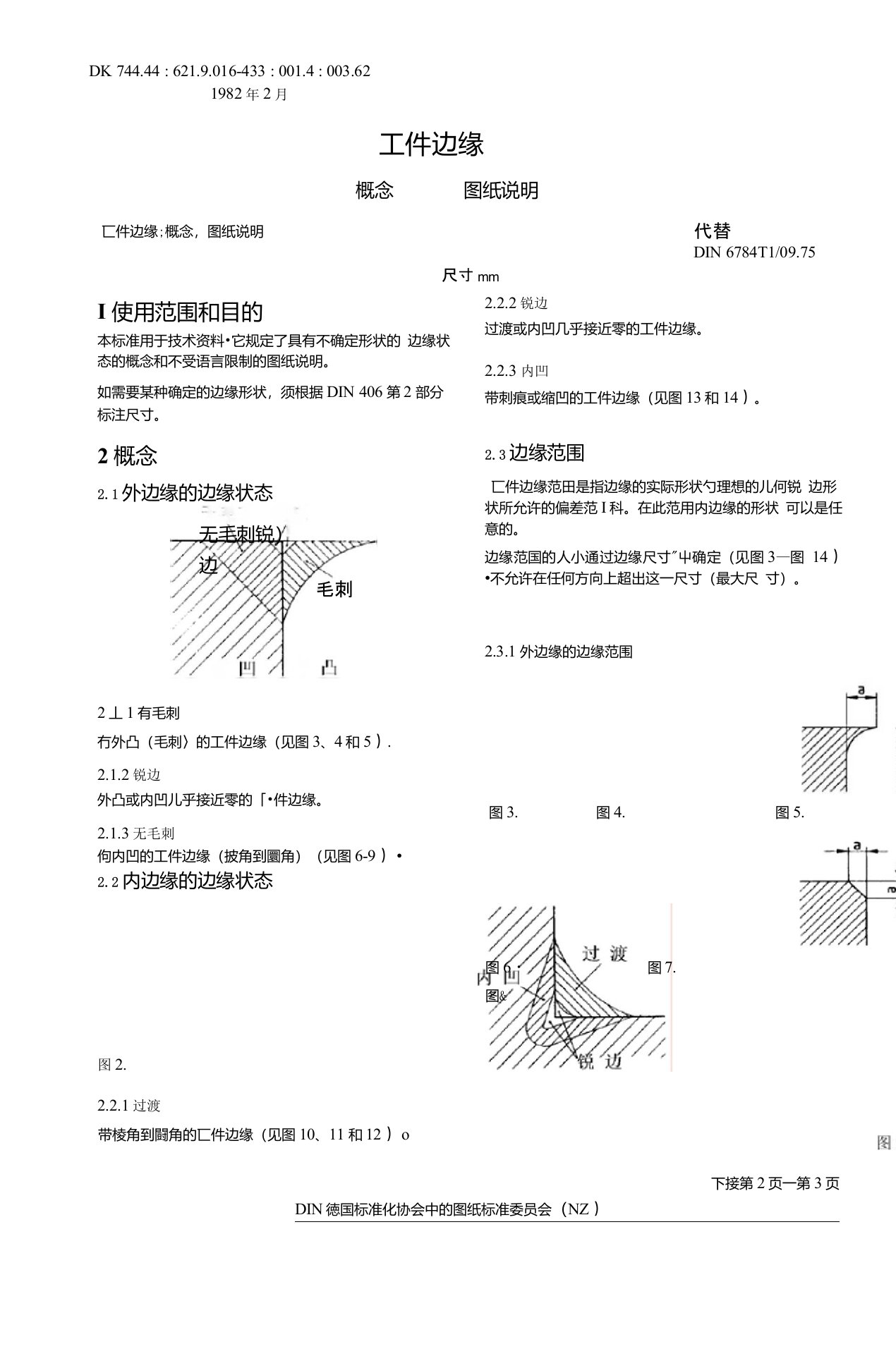 DIN6784-82倒角标注