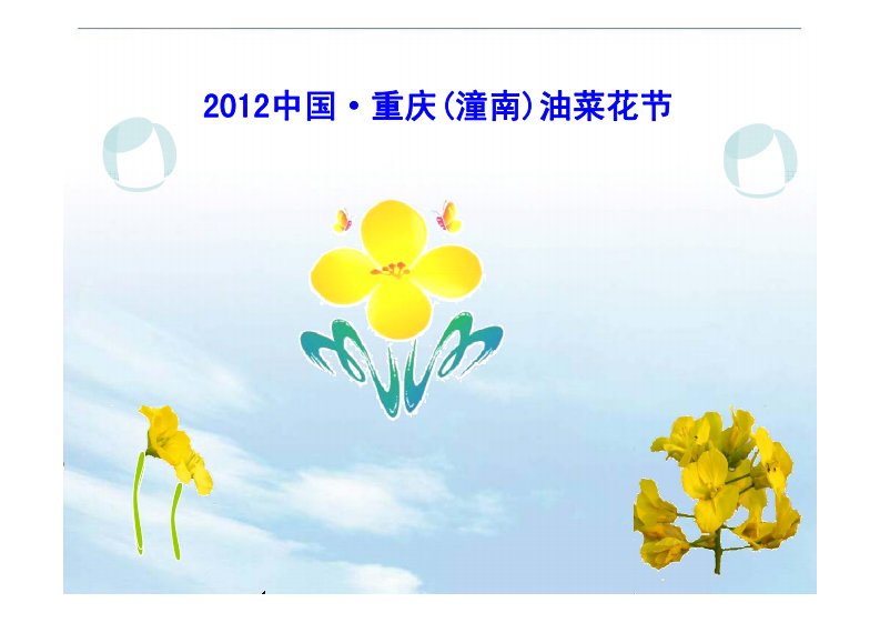 2012中国·重庆(潼南)油菜花节策划方案