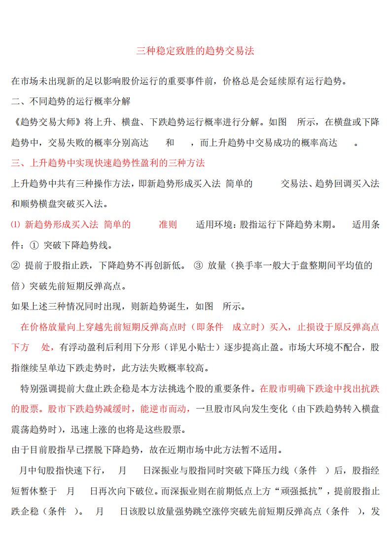 趋势交易的精髓-三种稳定致胜的趋势交易法