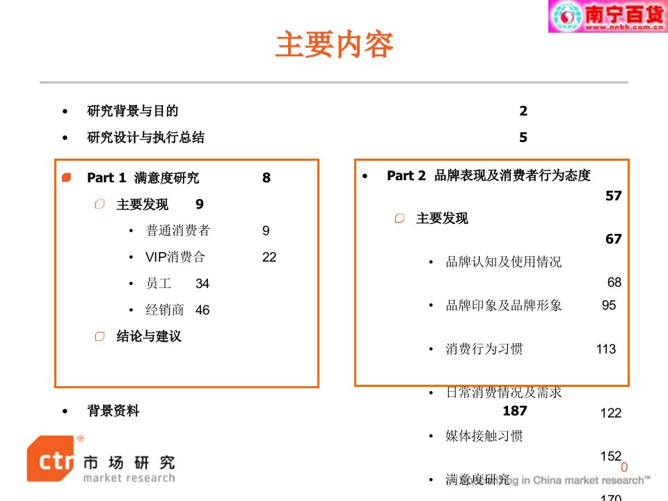 南宁百货市场调研报告南宁商圈消费者行为态度及满意度研究