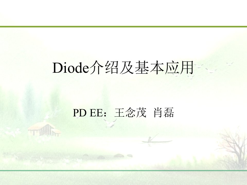 Diode介绍及基本应用