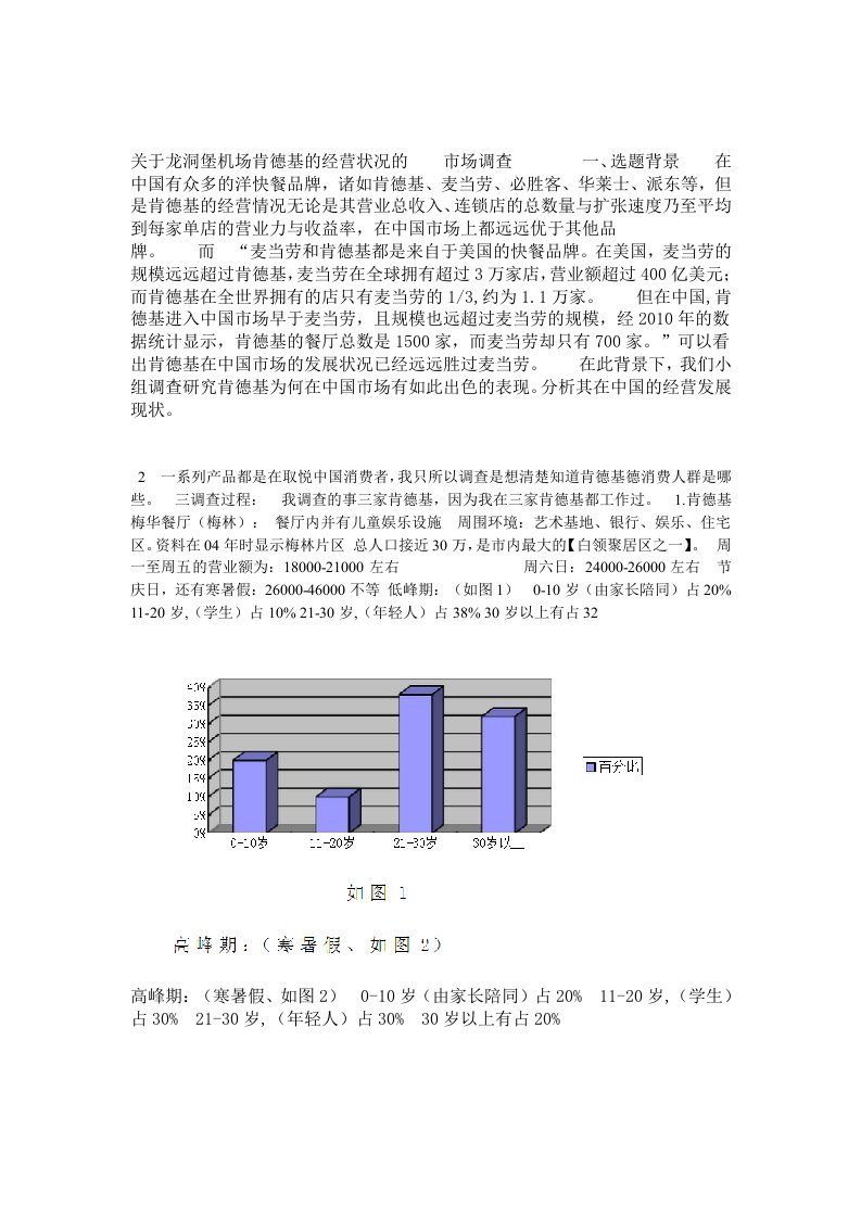 关于龙洞堡机场肯德基的经营状况的介绍