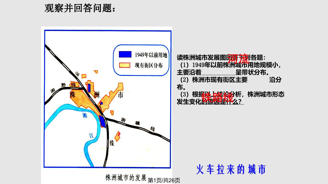 地理人教必修五交通运输布局变化的影响PPT课件