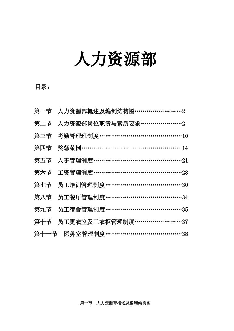 酒类资料-五星级酒店人力资源部管理大纲