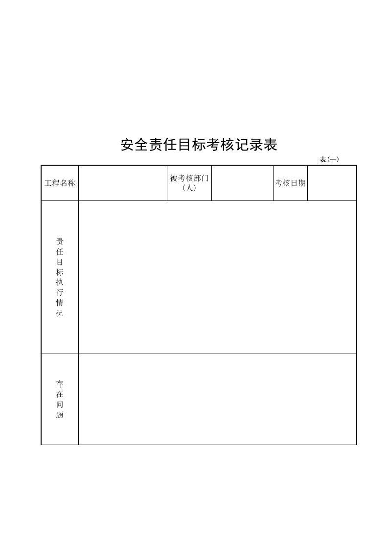 安全检查记录表与安全教育记录表