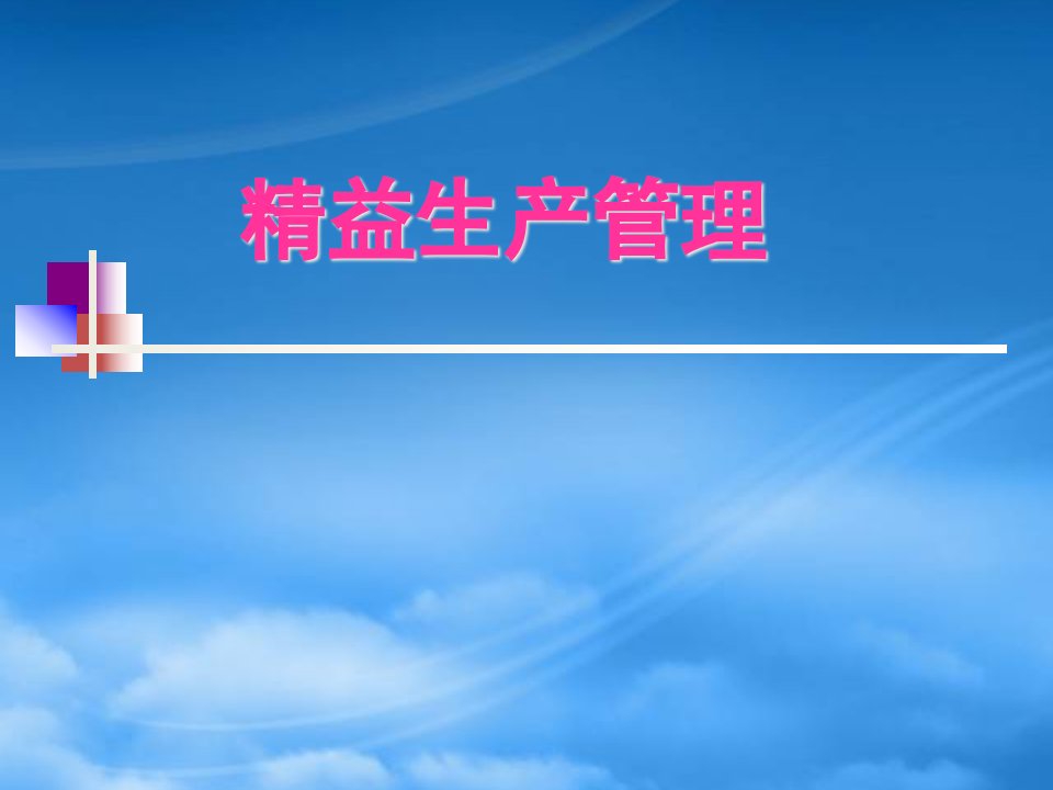 企业经营管理优秀实践案例精益生产学习资料(某汽车)