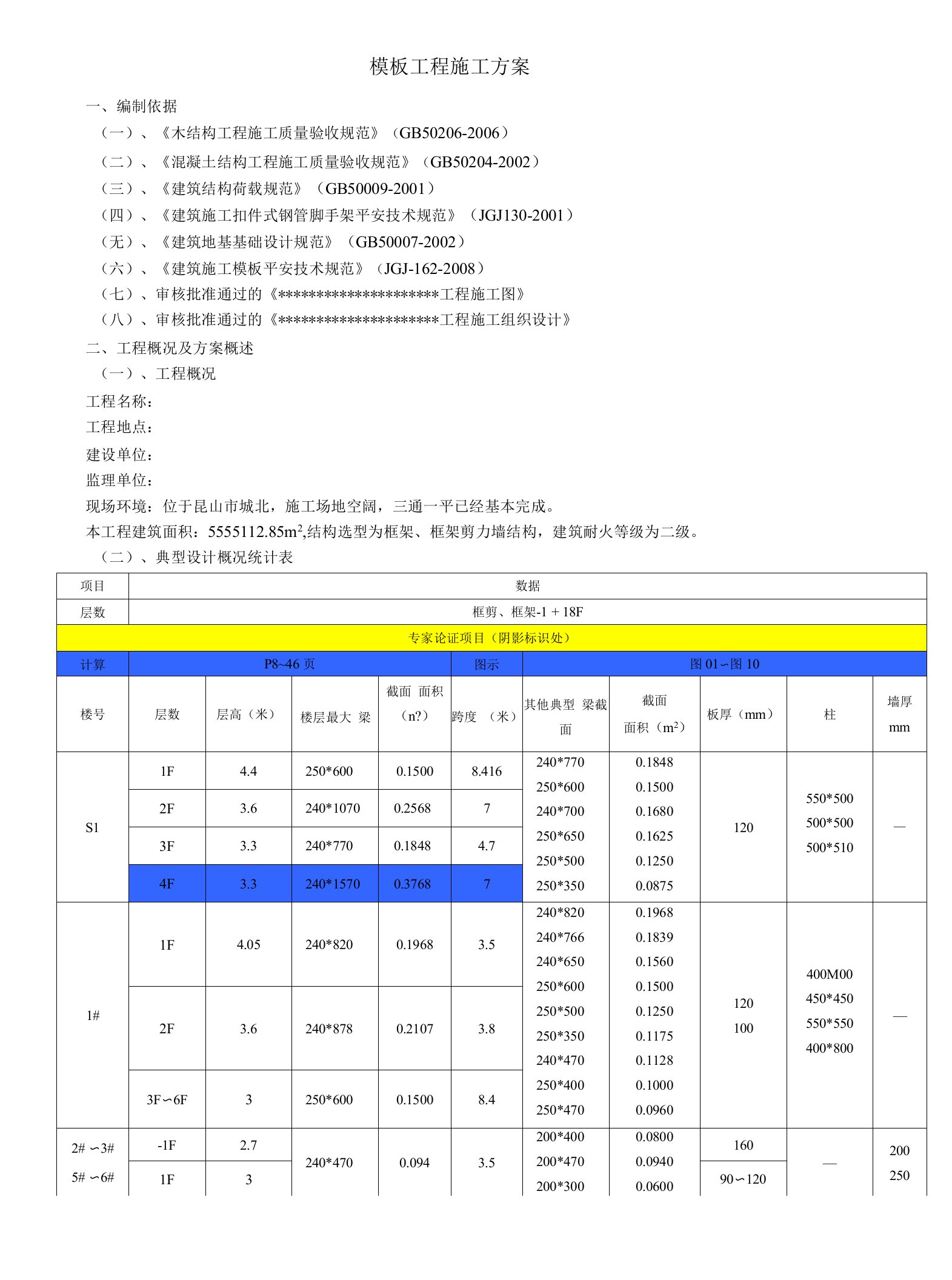 高层及地下人防工程施工方案