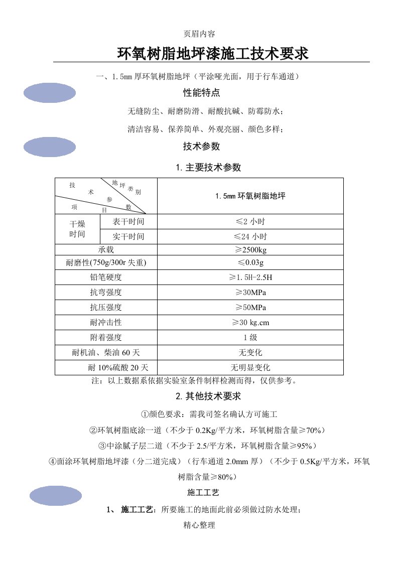 地坪漆施工技术要求