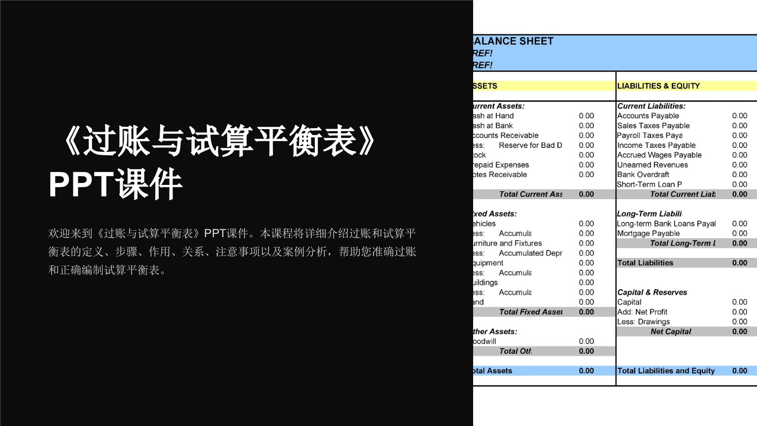 《过账与试算平衡表》课件