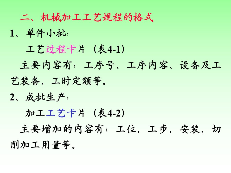 机械制造工艺学第四章0801机械加工工工规程设计