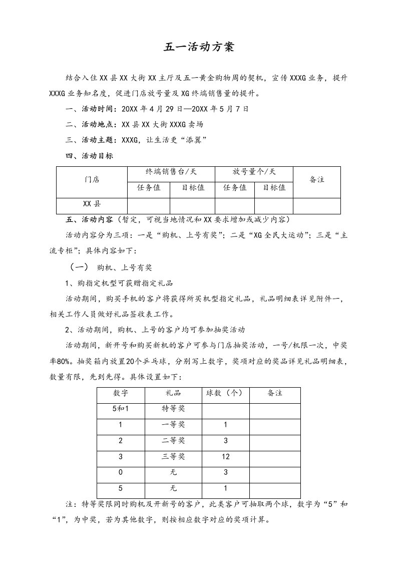 精品文档-01劳动节活动125手机店五一活动策划方案