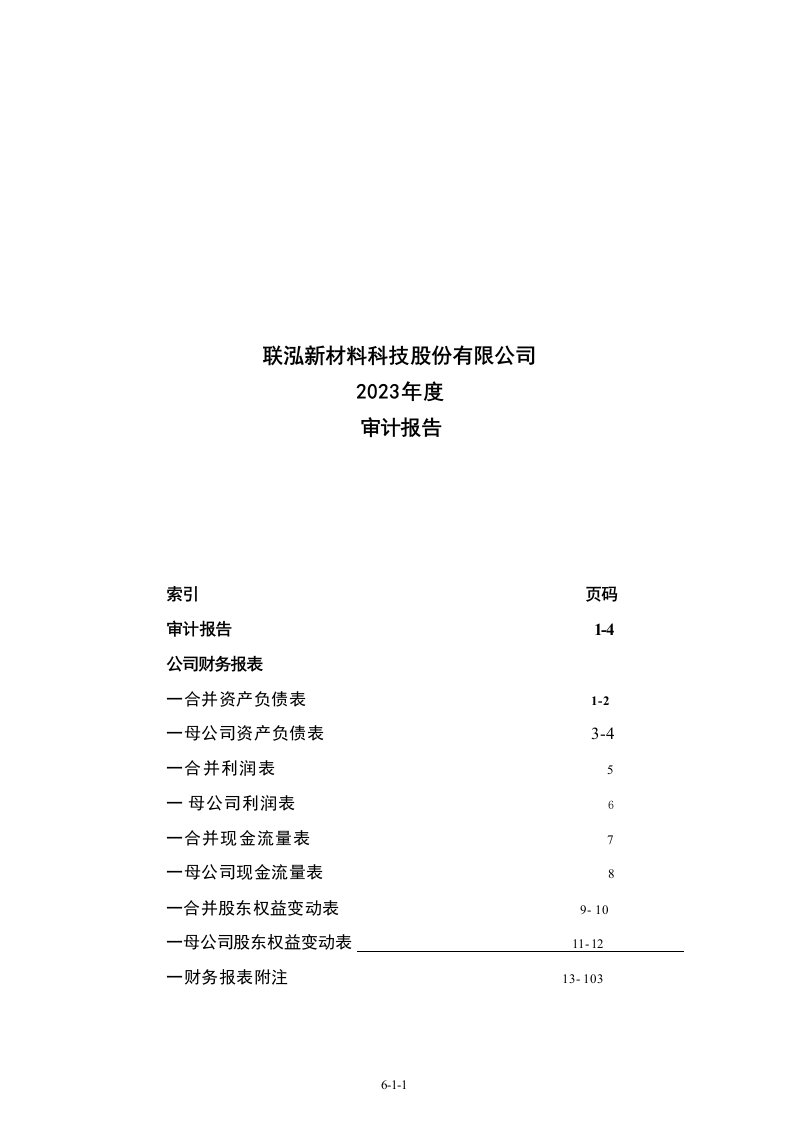 联泓新科：最近一年的财务报告及其审计报告以及最近一期的财务报告