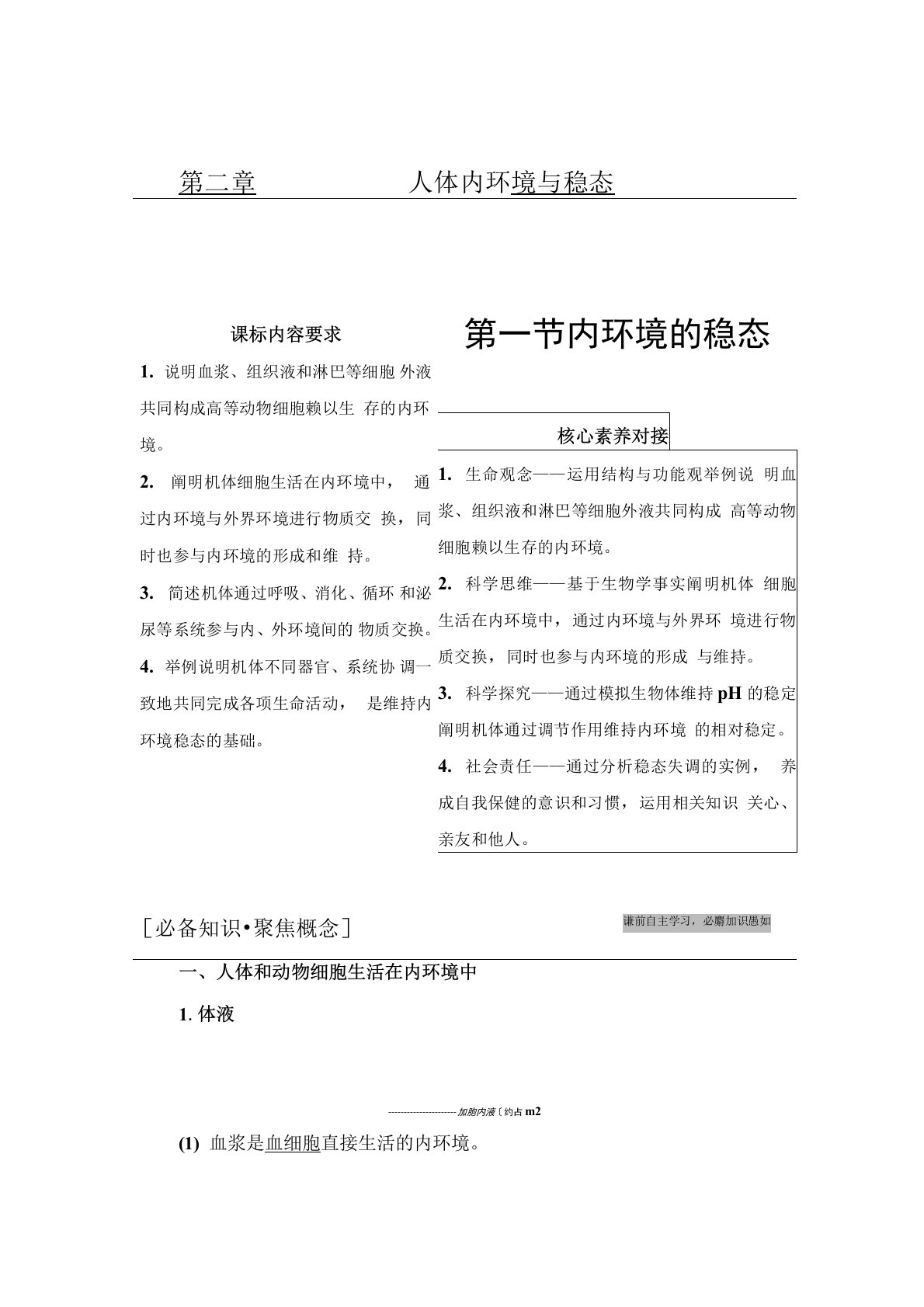 2021-2022同步新教材苏教版生物选择性必修1学案：第2章Word版含答案