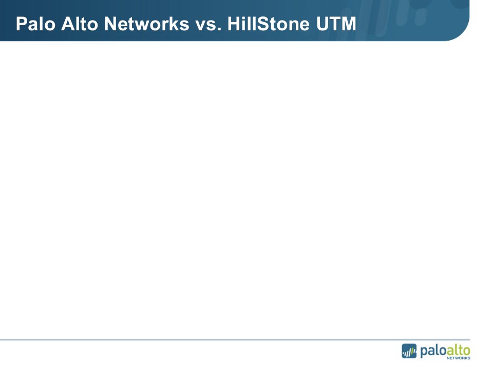 Paloalto下一代防火墙与Hillstone防火墙对比讲解