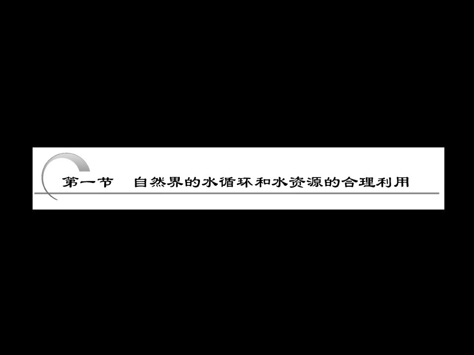 创新方案高考地理复习课件必修一第三章第一节自然界的水循环和水资源的合理利用