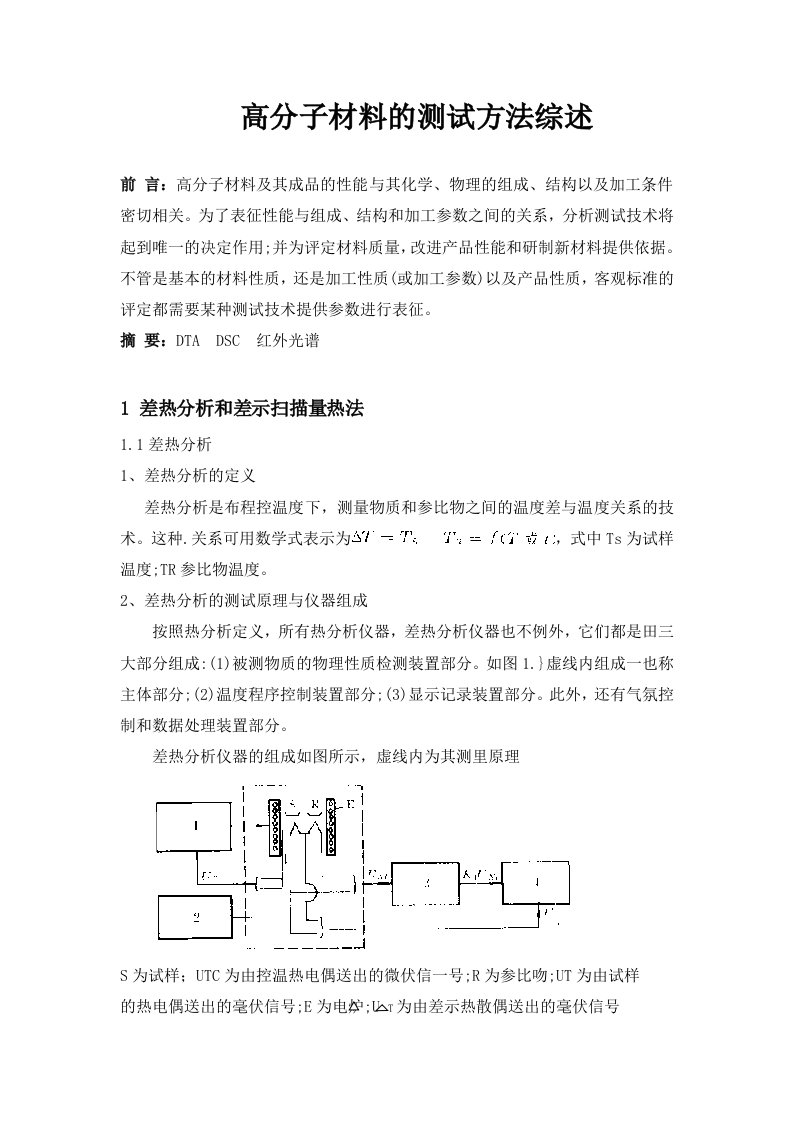 高分子材料测试技术