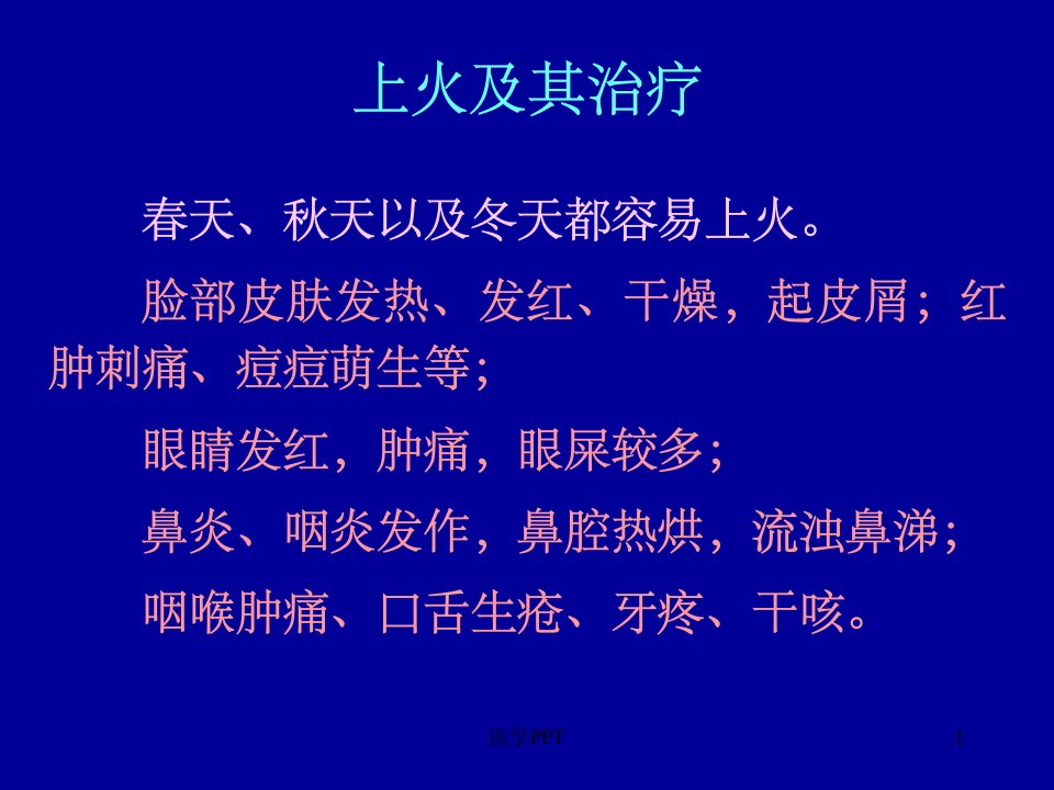 《专题上火与治疗》PPT课件