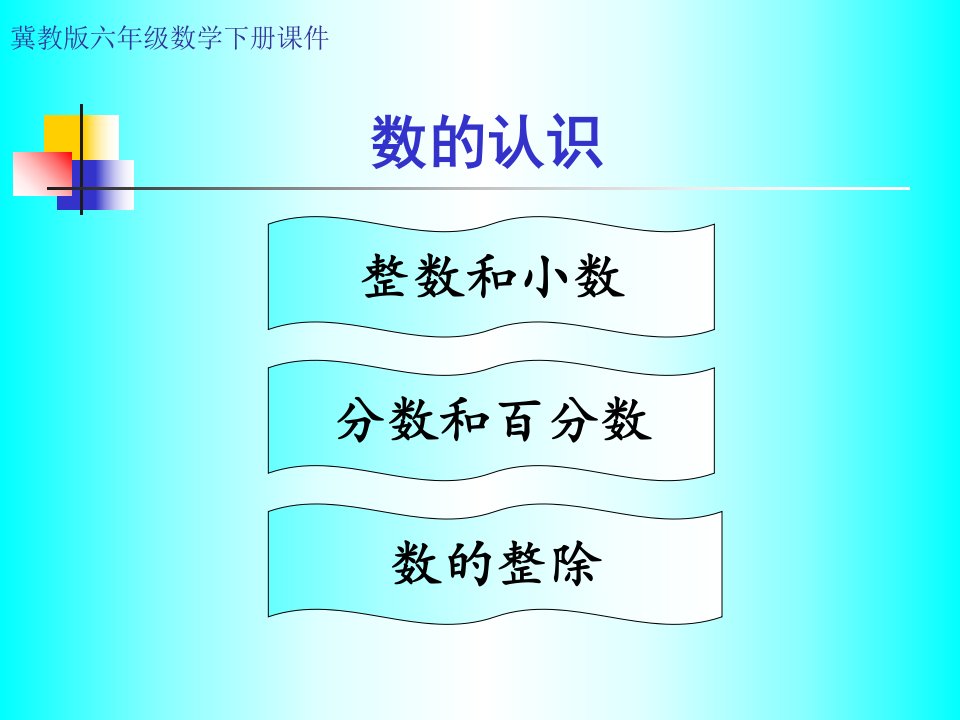 冀教版六年级数学下册课件数与代数数的认识