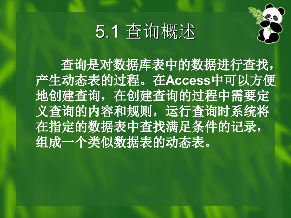 access计算机二级教程第五章ppt课件